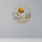 SUNNY BLAZE Round Wall Art
