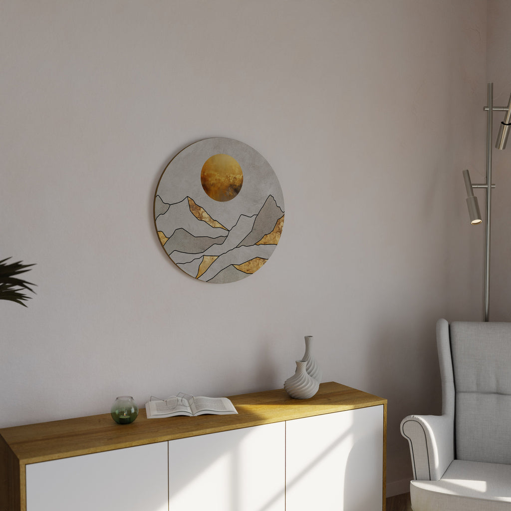 SUNNY BLAZE Round Wall Art