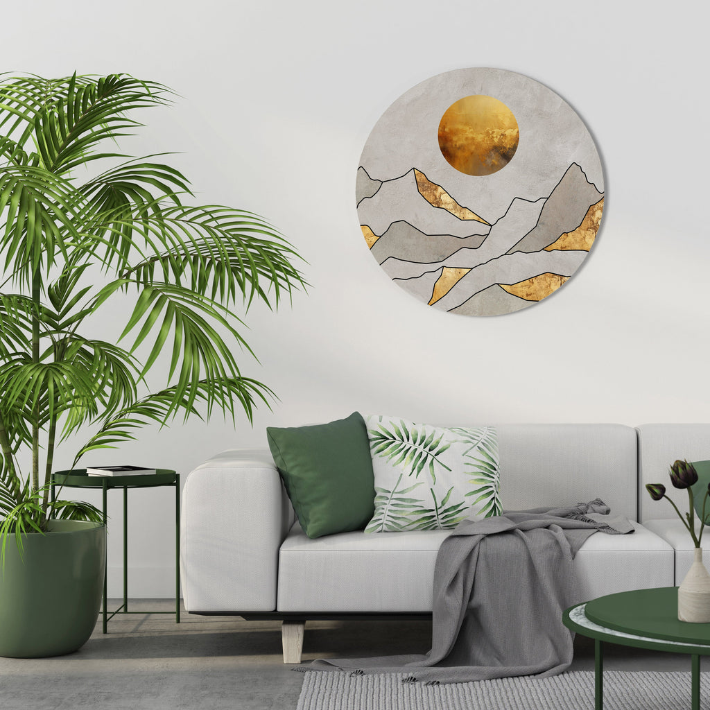 SUNNY BLAZE Round Wall Art