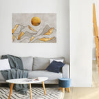 SUNNY BLAZE Peel and Stick Horizontal Poster