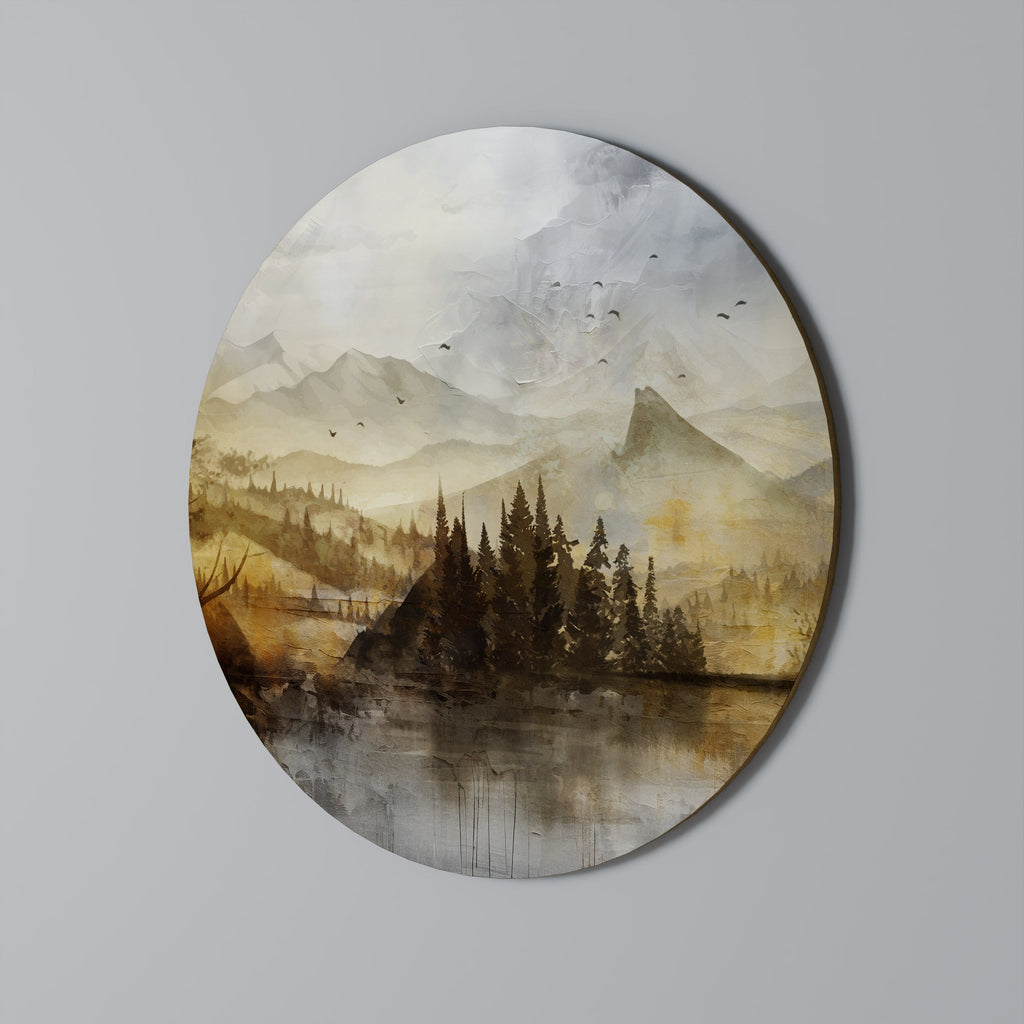 AUTUMN AURA Round Wall Art