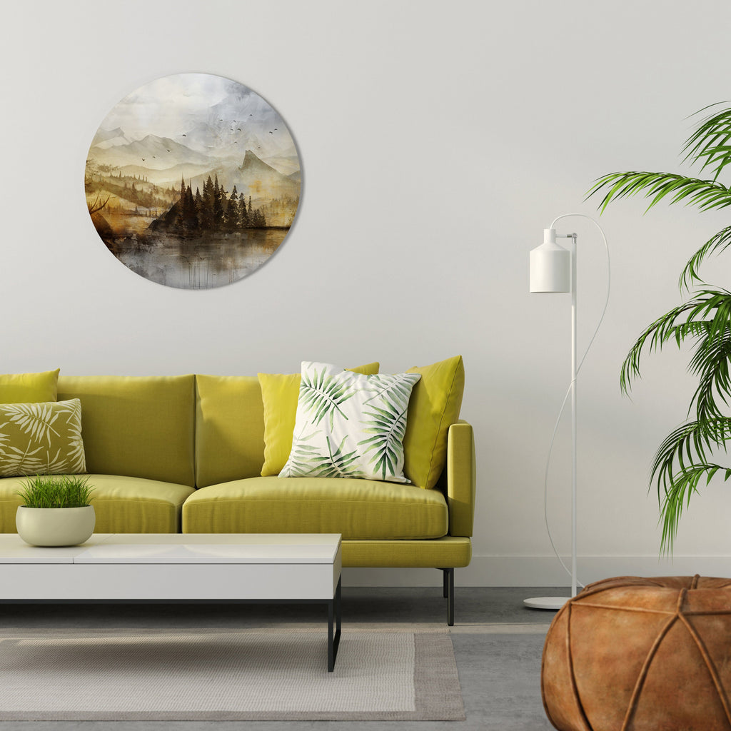 AUTUMN AURA Round Wall Art