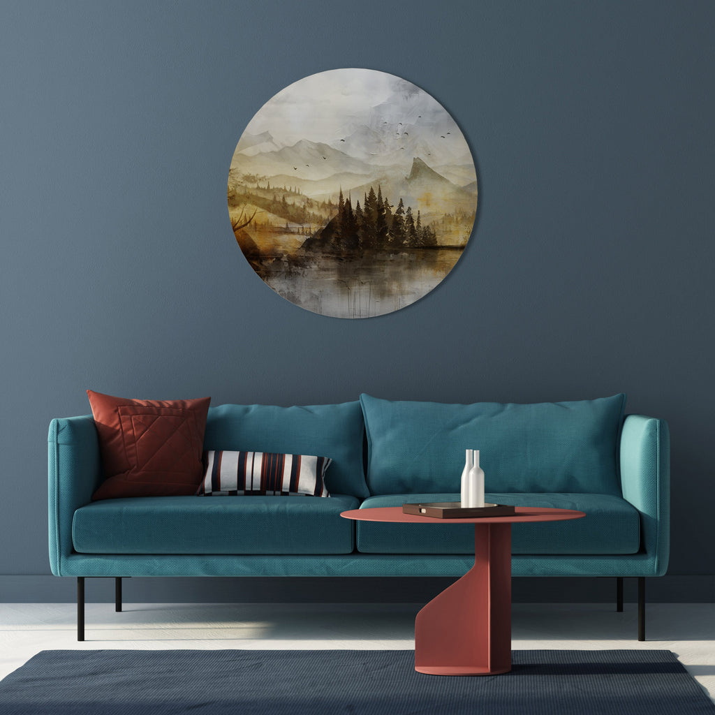 AUTUMN AURA Round Wall Art