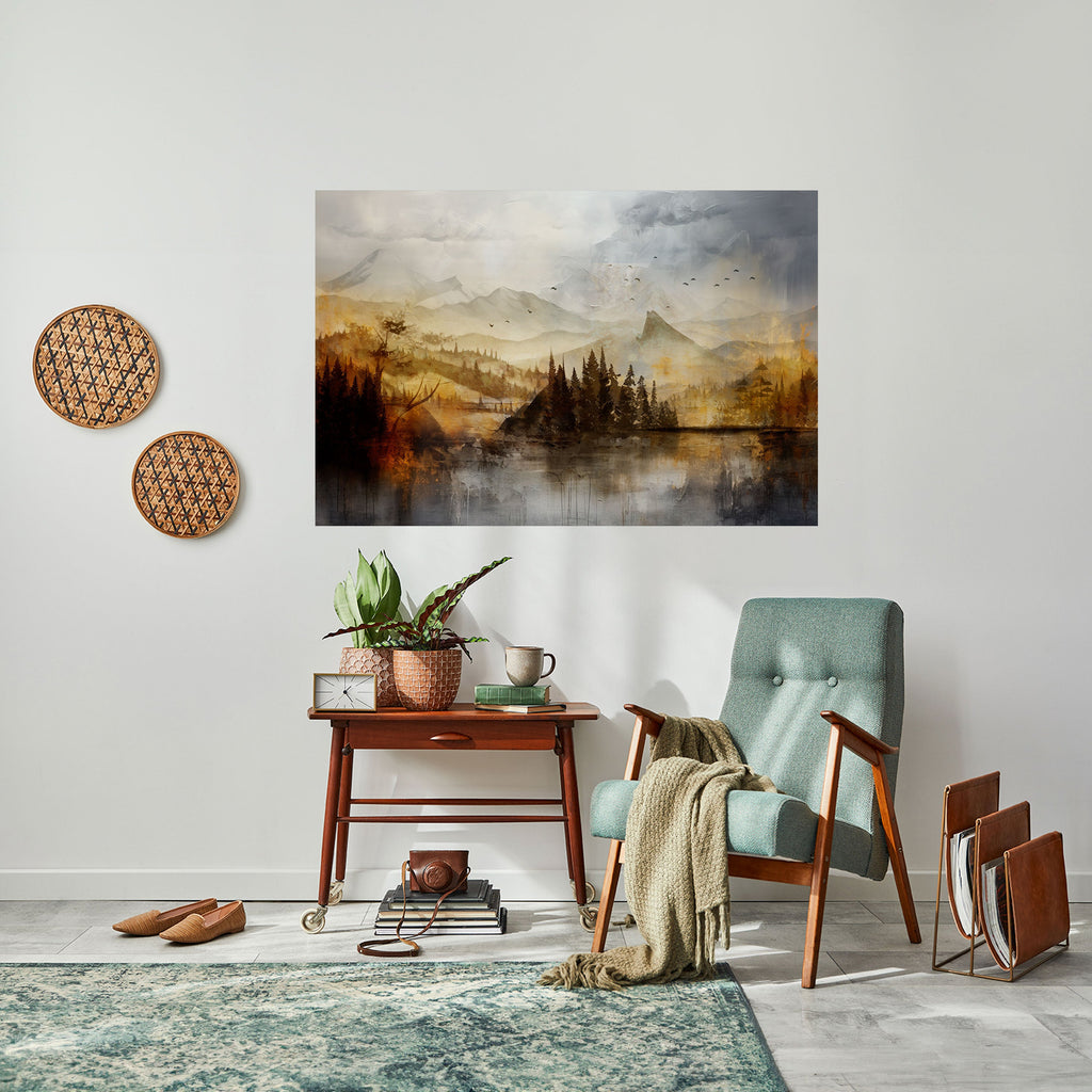 AUTUMN AURA Peel and Stick Horizontal Poster