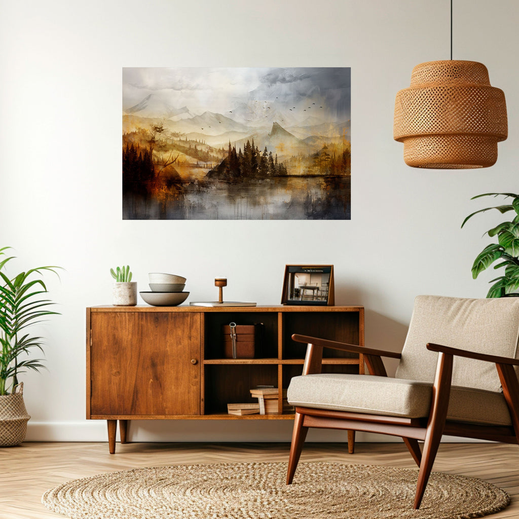 AUTUMN AURA Peel and Stick Horizontal Poster