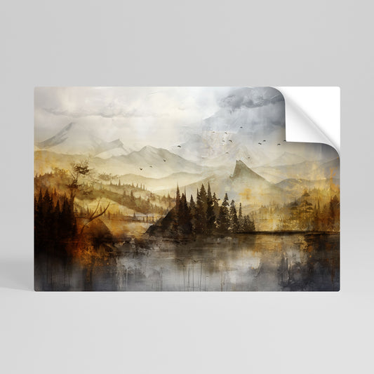 AUTUMN AURA Póster Autocolante Horizontal