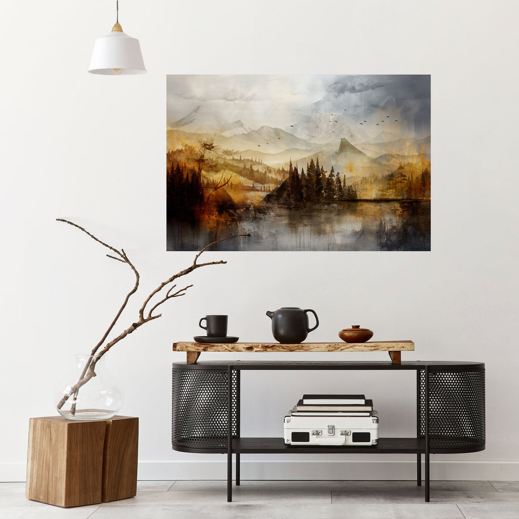 AUTUMN AURA Peel and Stick Horizontal Poster