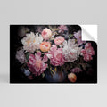 CRASHED PEONIES Peel and Stick Horizontal Poster