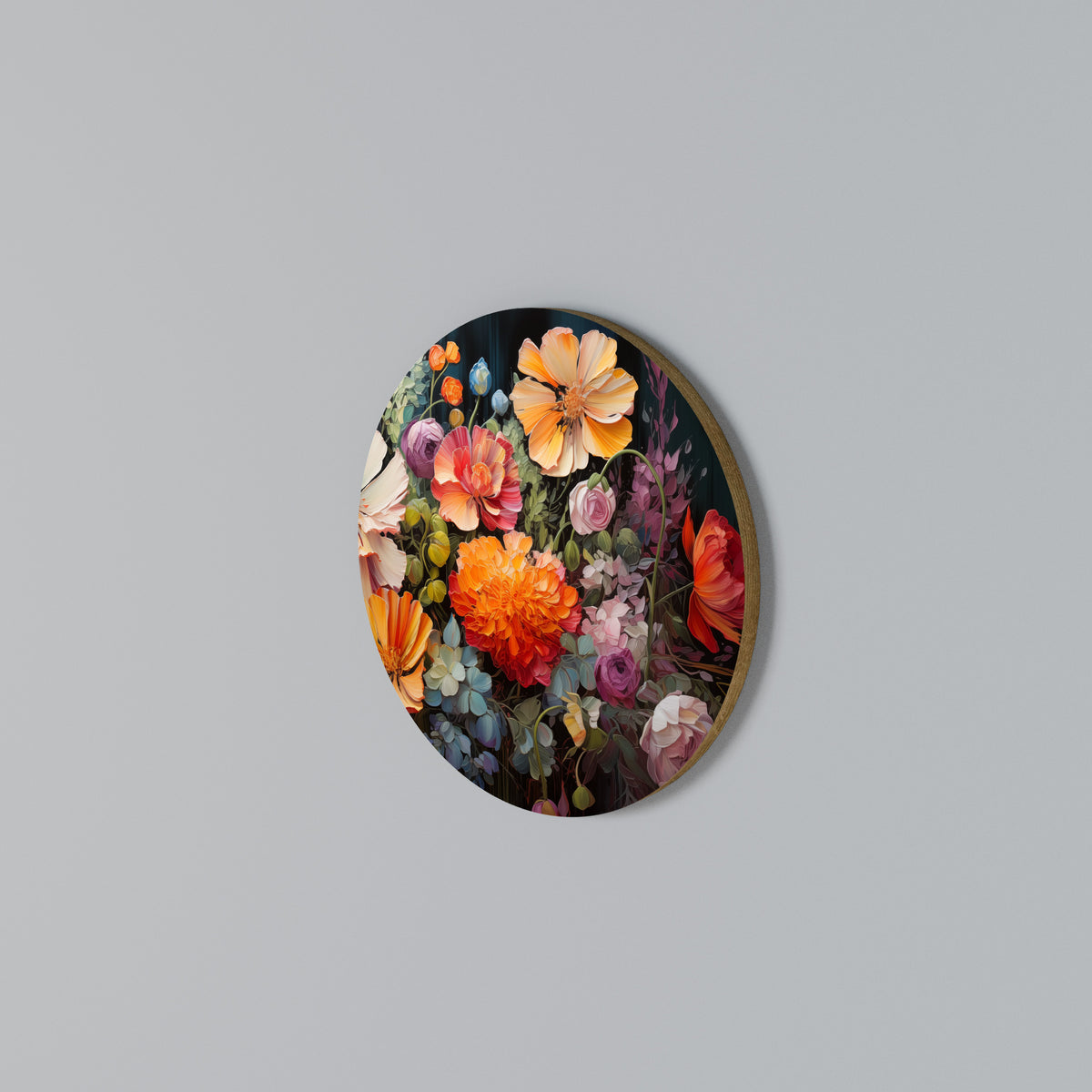 BLOOMING WILDERNESS Arte de Parede Redonda