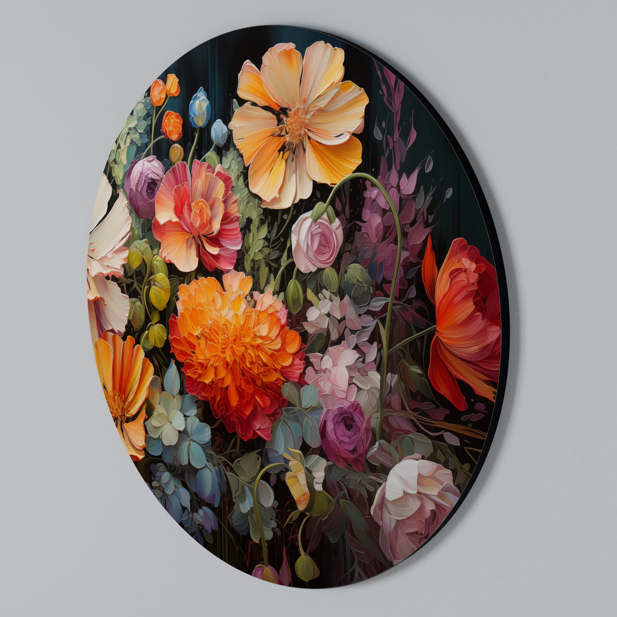 BLOOMING WILDERNESS Arte de Parede Redonda