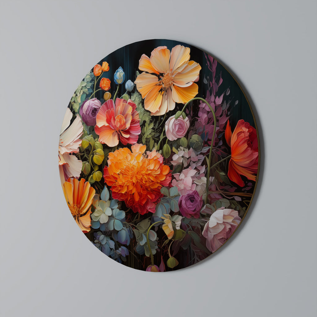 BLOOMING WILDERNESS Round Wall Art