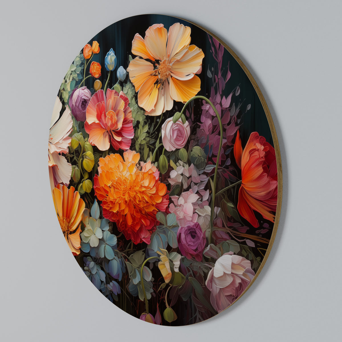 BLOOMING WILDERNESS Arte de Parede Redonda