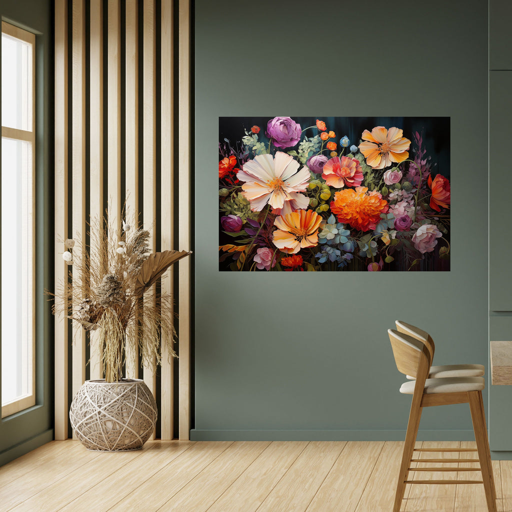 BLOOMING WILDERNESS Peel and Stick Horizontal Poster