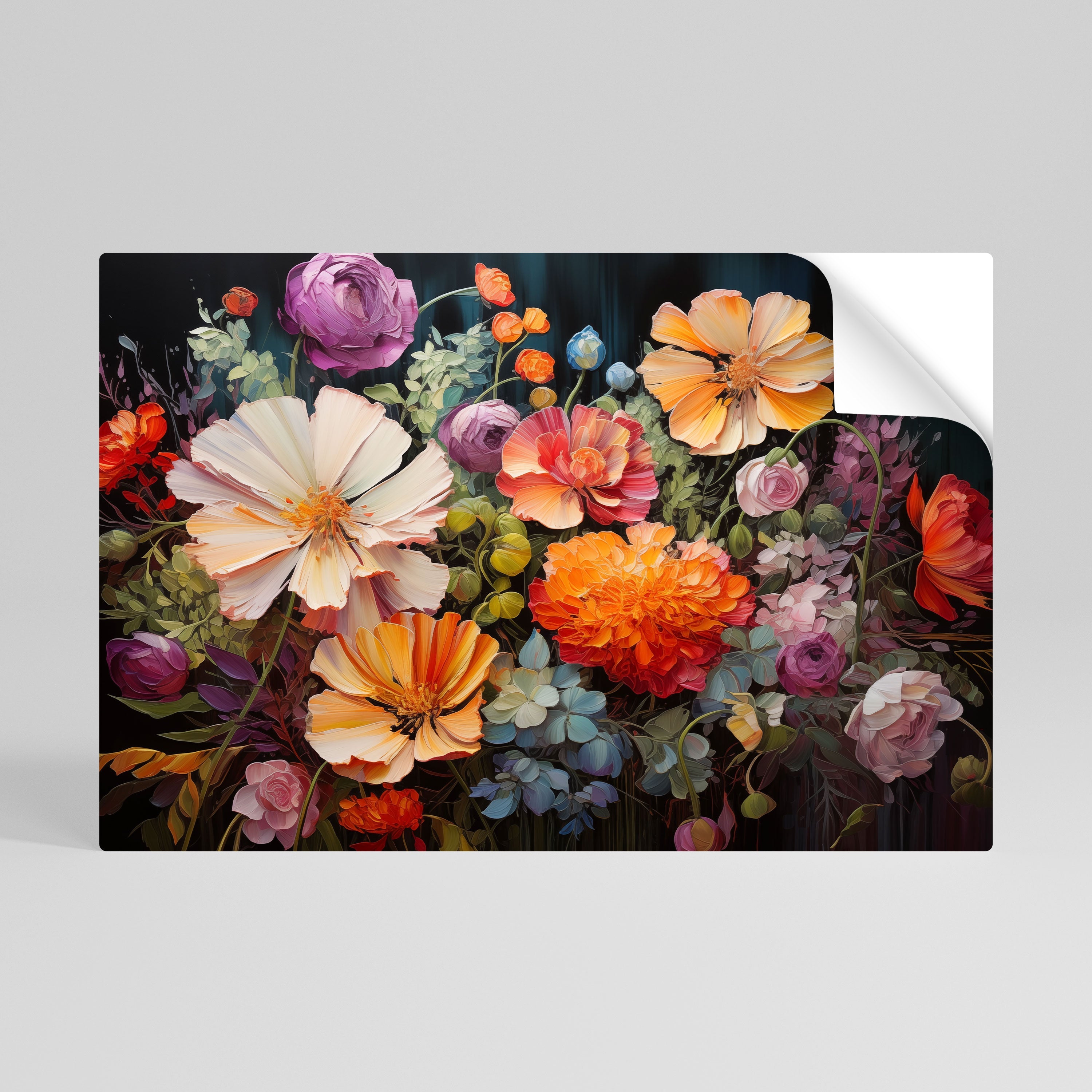 BLOOMING WILDERNESS Peel and Stick Horizontal Poster
