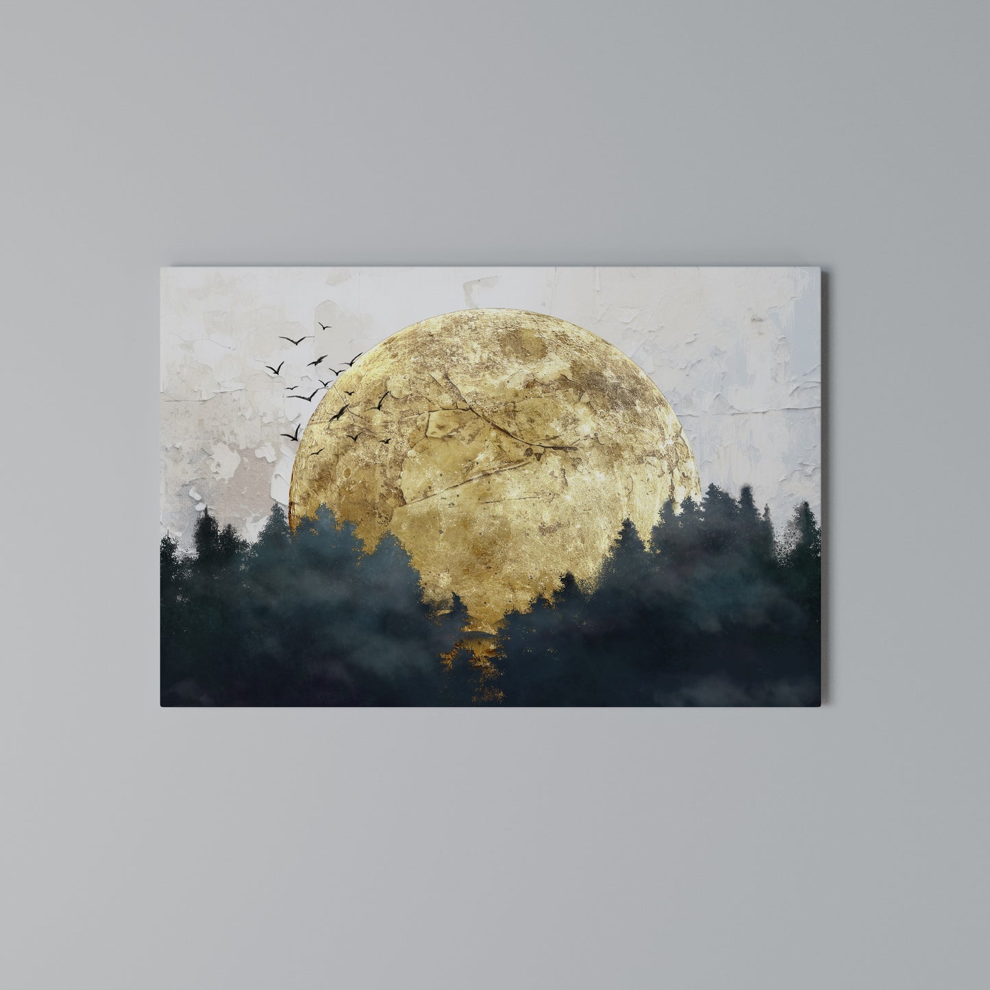 RISING MOON Horizontal Canvas Print
