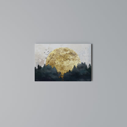 RISING MOON Horizontal Canvas Print