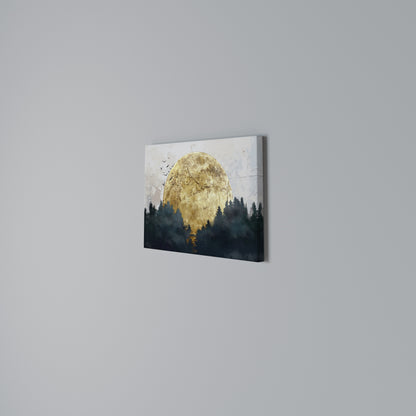 RISING MOON Horizontal Canvas Print