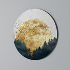 RISING MOON Quadro Redondo Decorativo