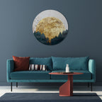 RISING MOON Quadro Redondo Decorativo