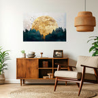 RISING MOON Peel and Stick Horizontal Poster