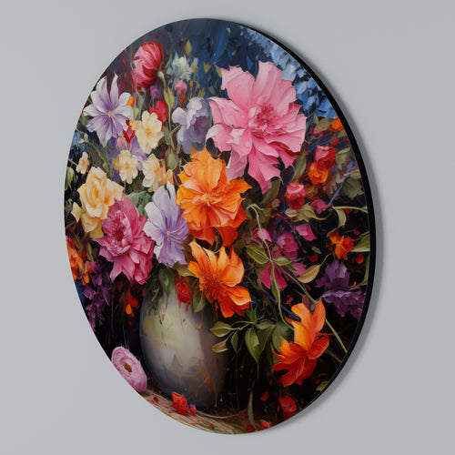 EUPHORIC BOUQUET Round Wall Art