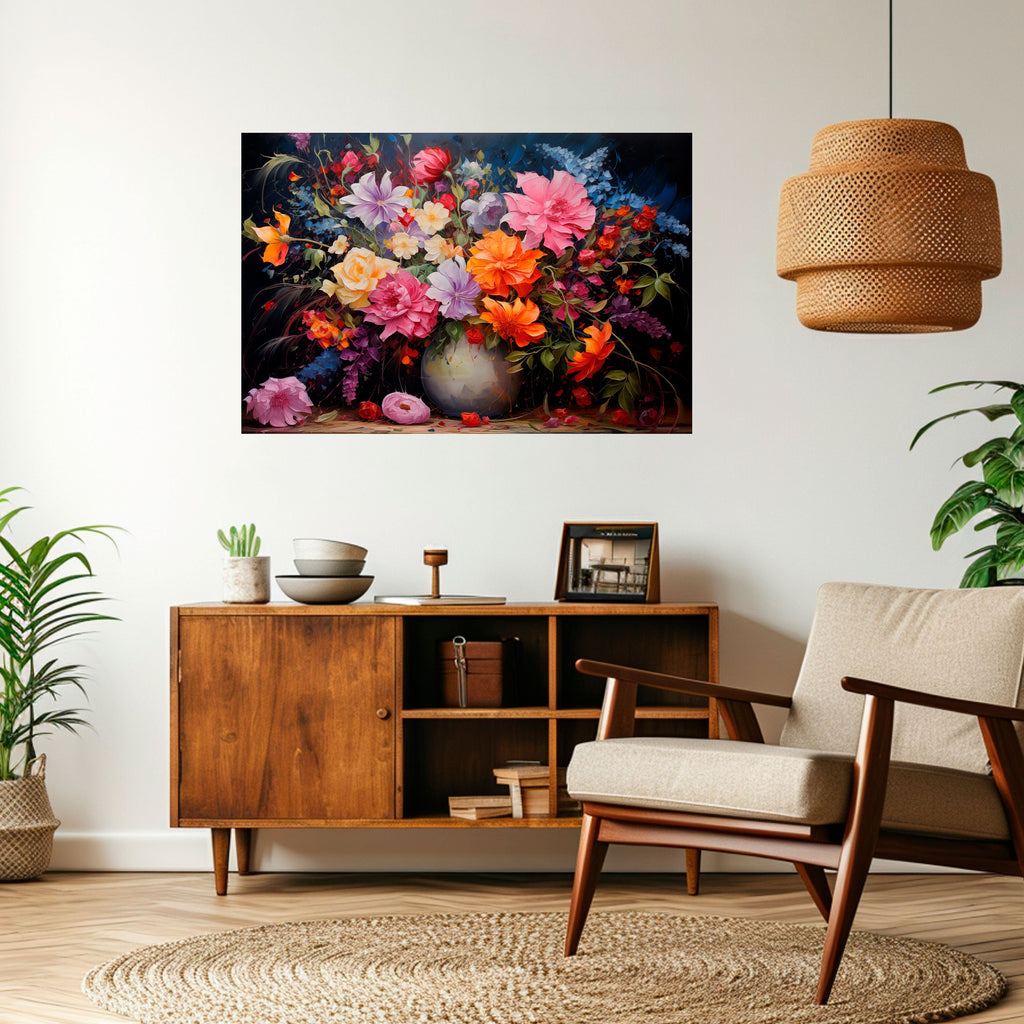 EUPHORIC BOUQUET Peel and Stick Horizontal Poster