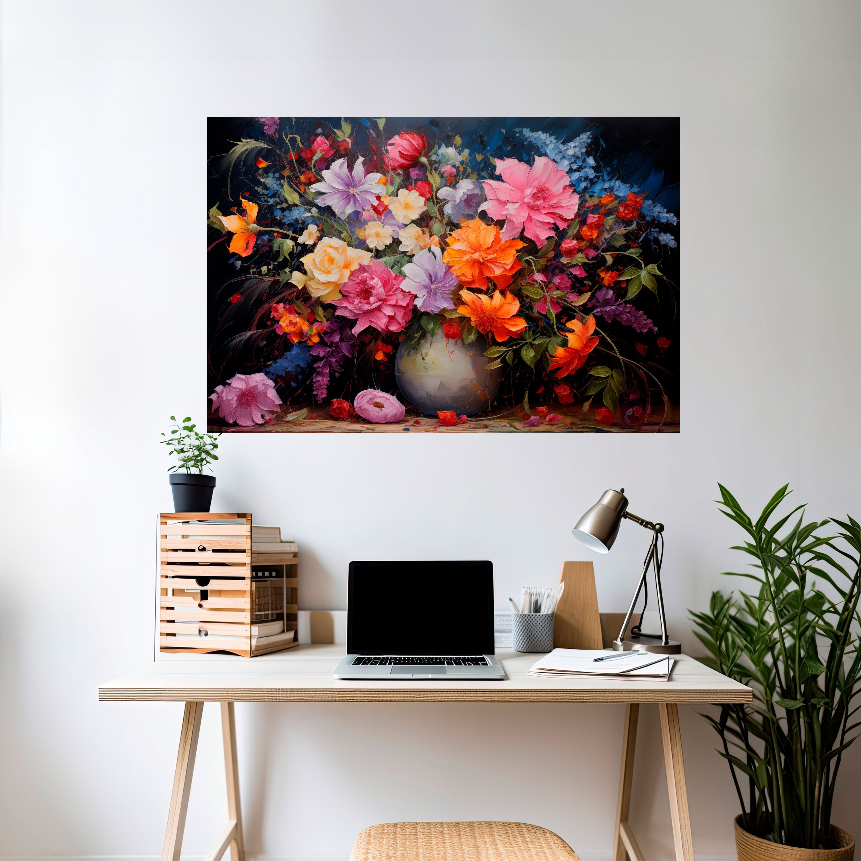EUPHORIC BOUQUET Peel and Stick Horizontal Poster