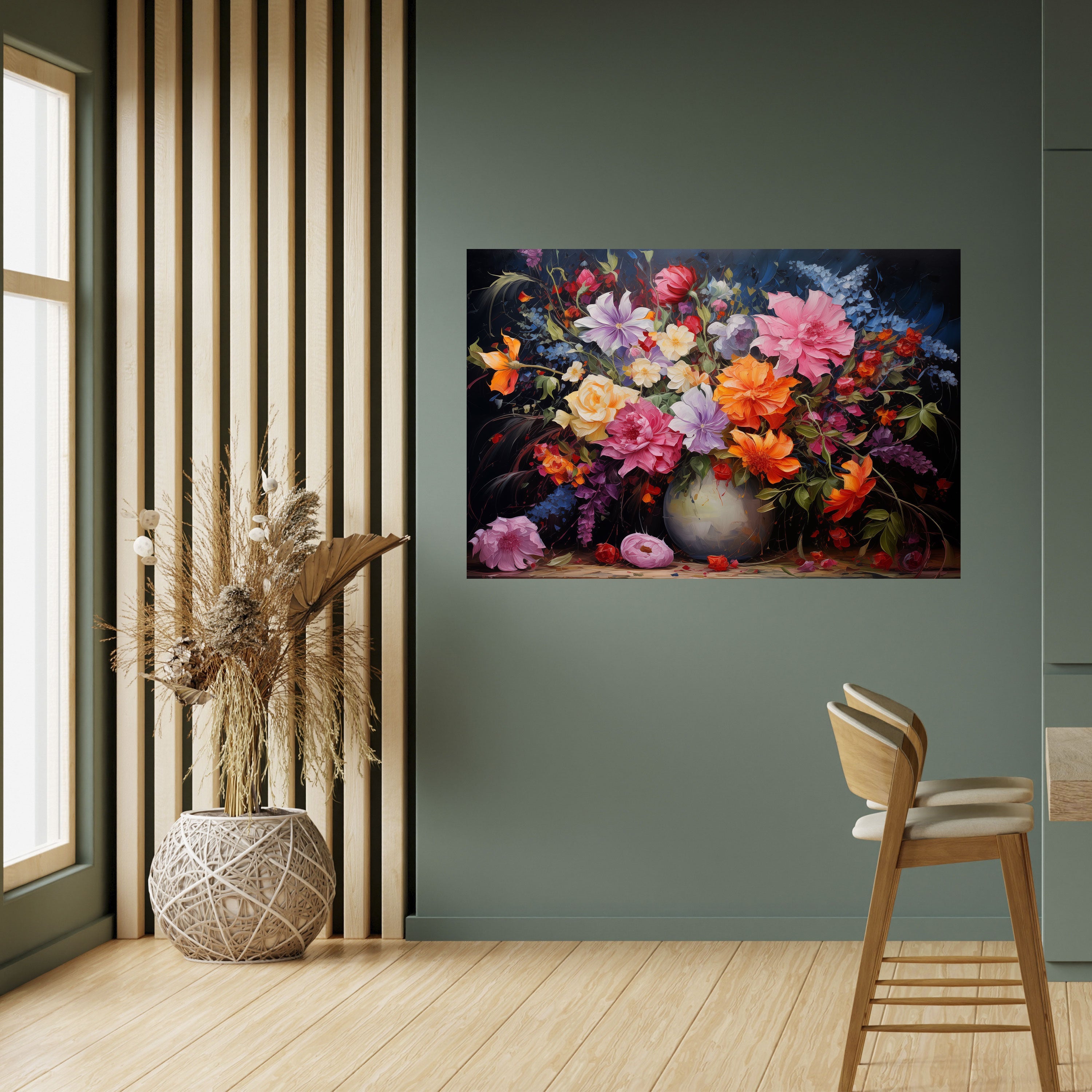 EUPHORIC BOUQUET Peel and Stick Horizontal Poster