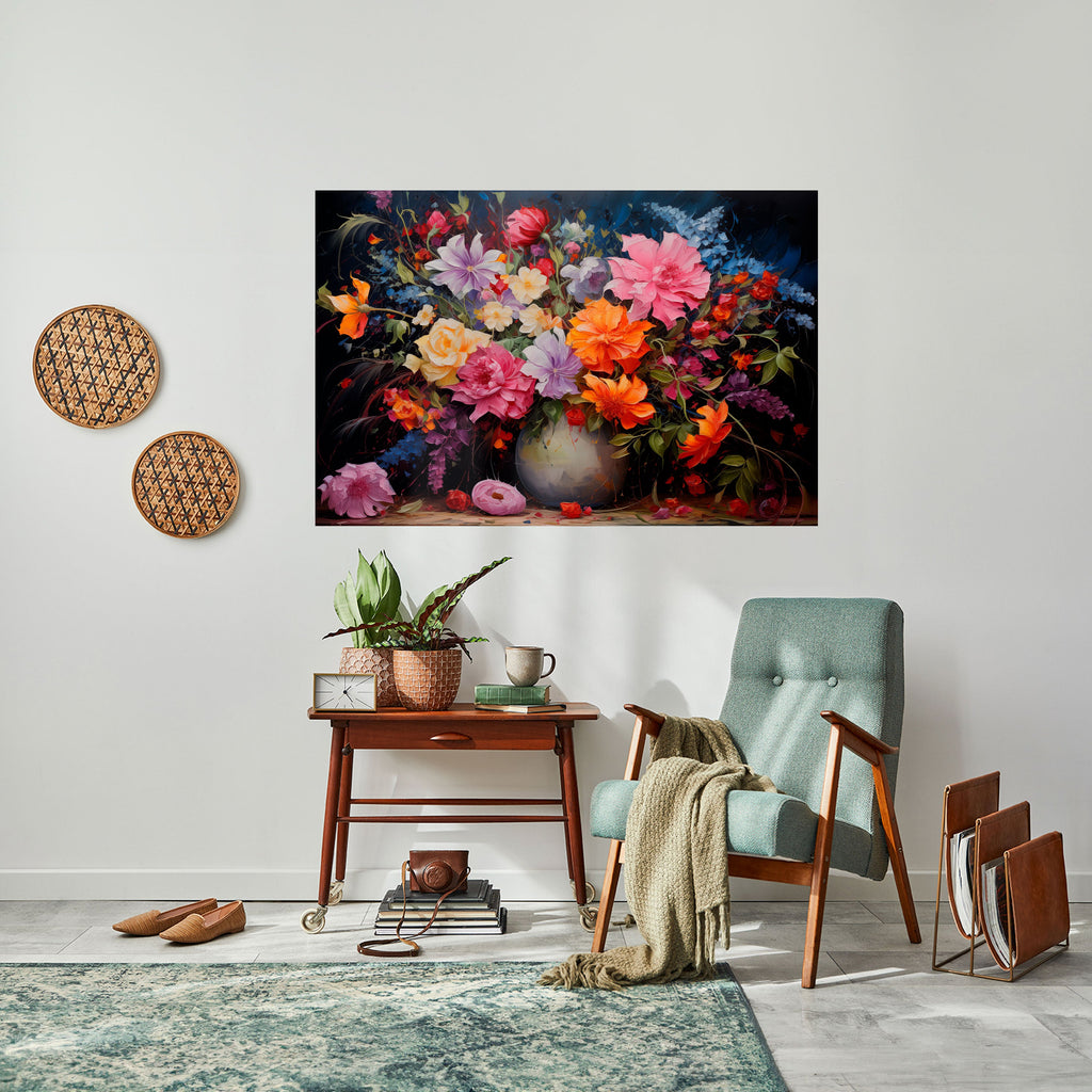EUPHORIC BOUQUET Peel and Stick Horizontal Poster