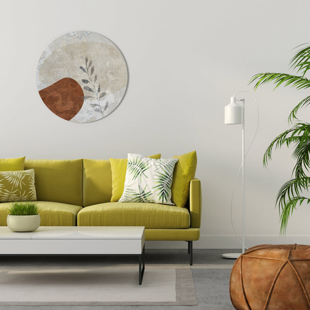 SINGLE SPRIG Quadro Redondo Decorativo