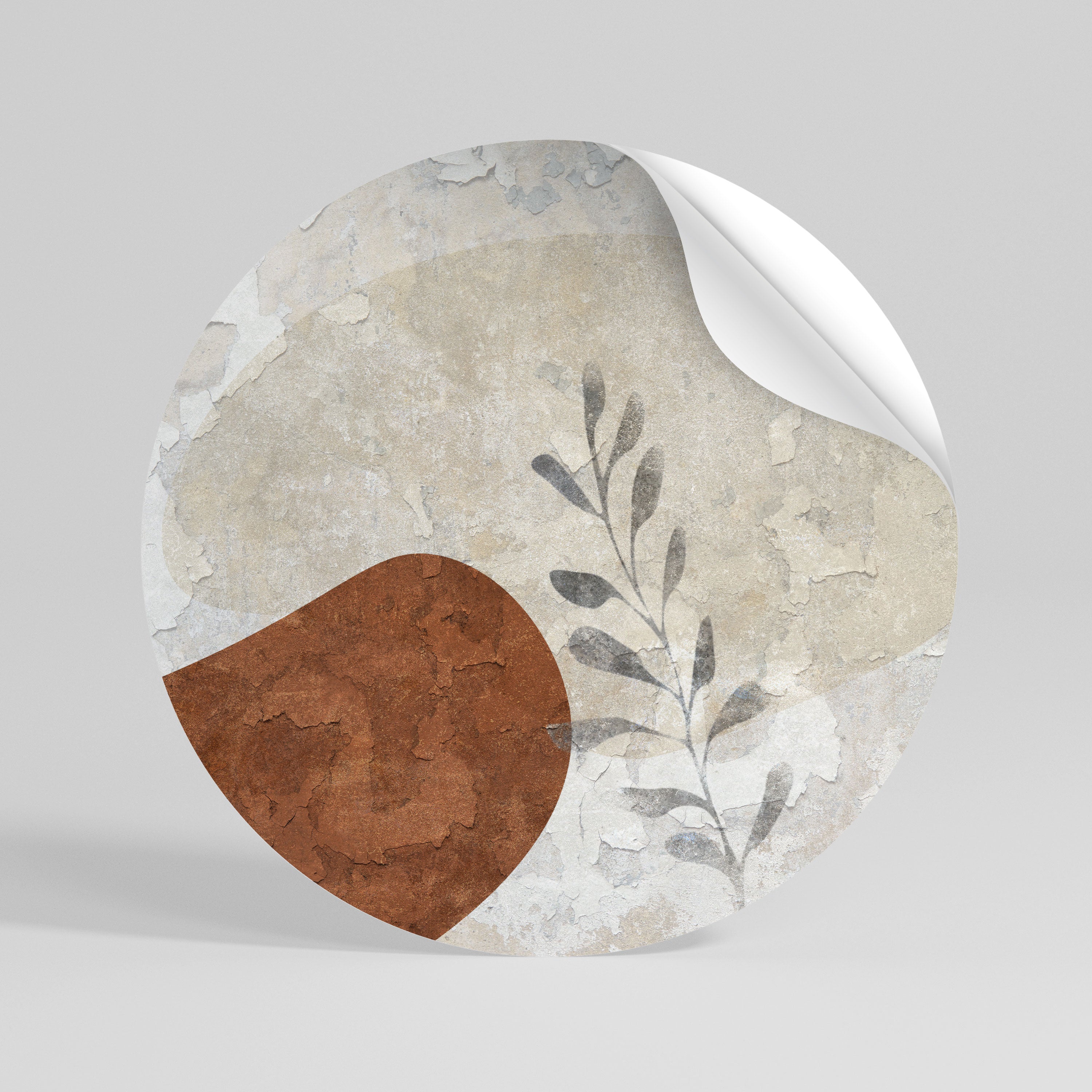 SINGLE SPRIG Autocolante Redondo Removível