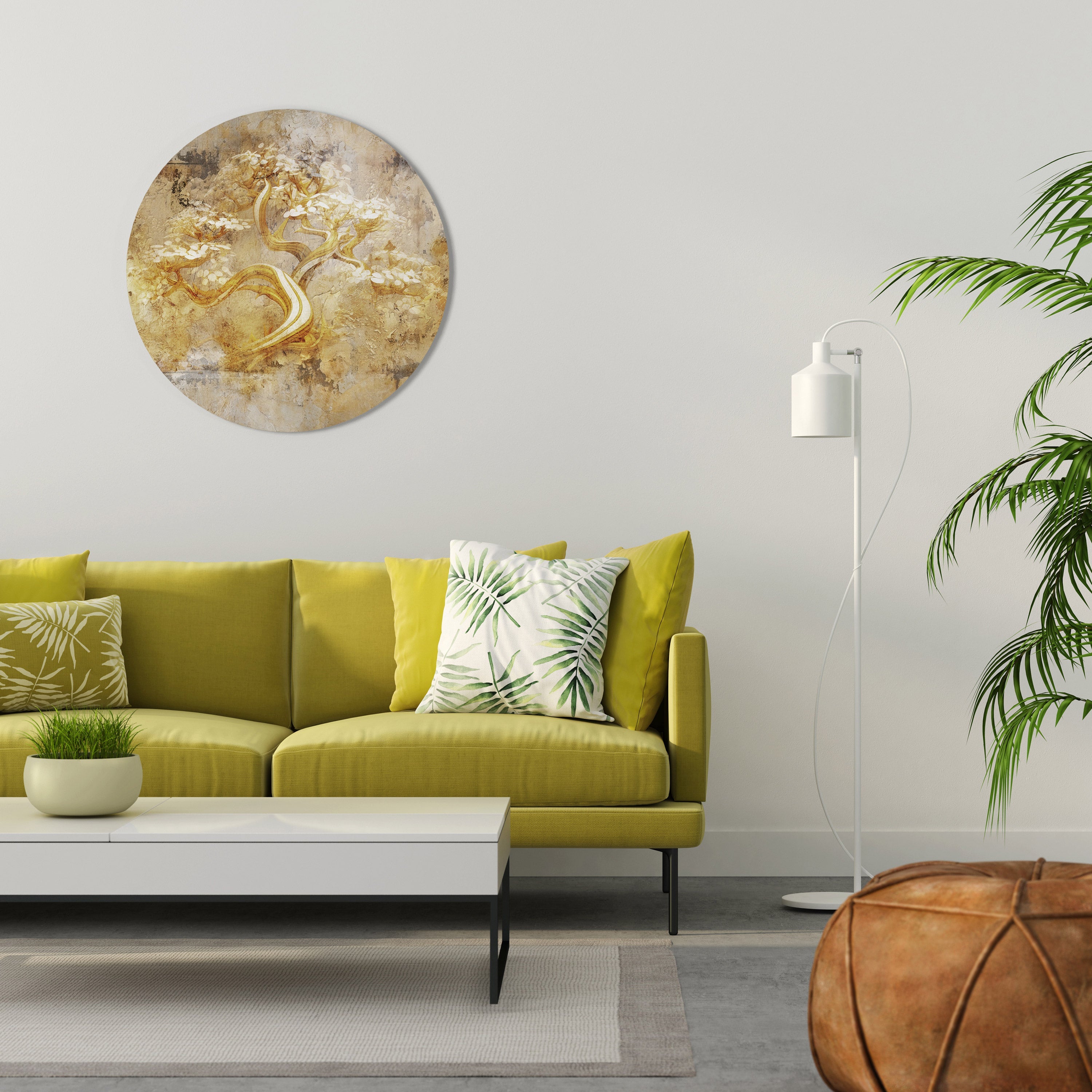 TREE OF WHISPERS Round Wall Art