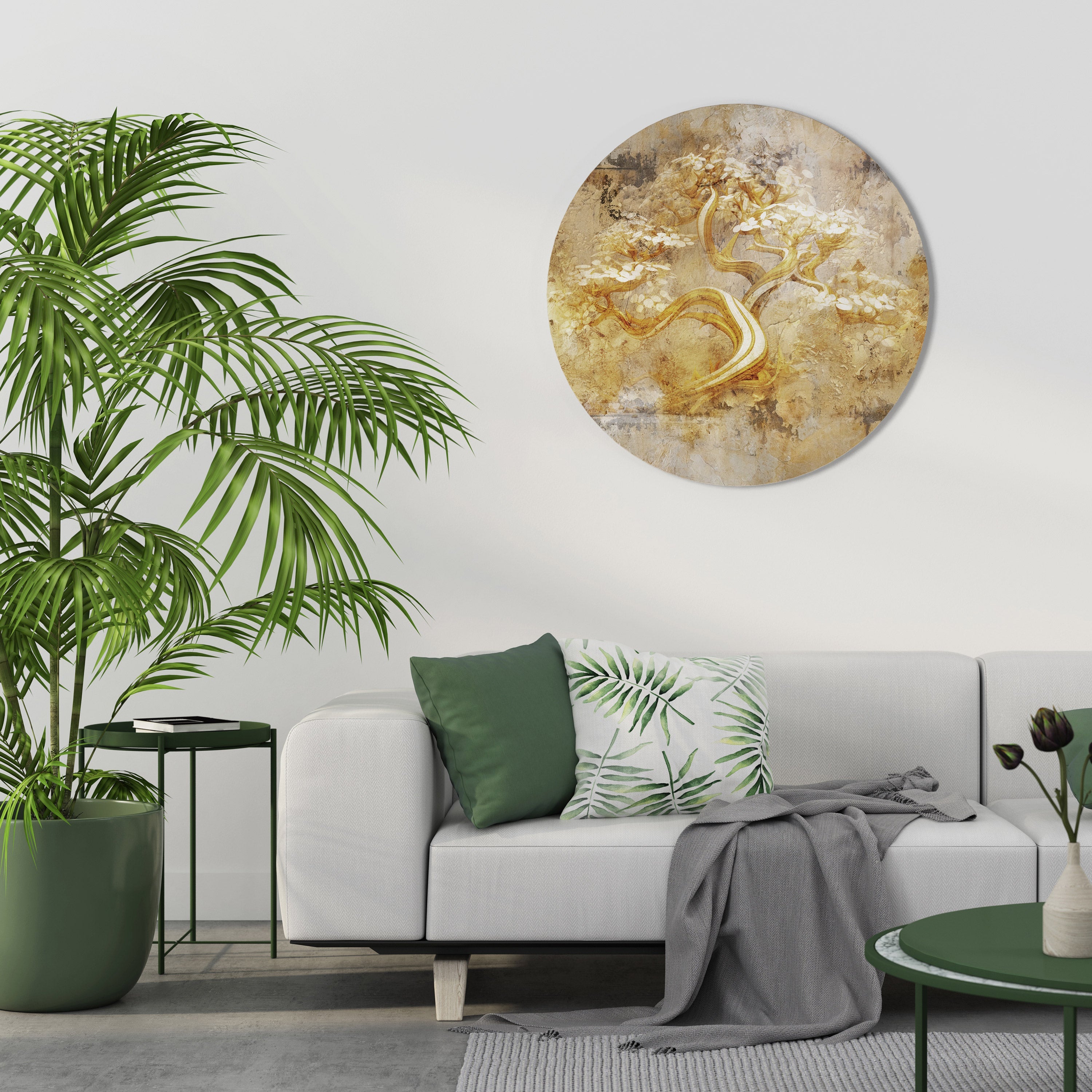 TREE OF WHISPERS Round Wall Art