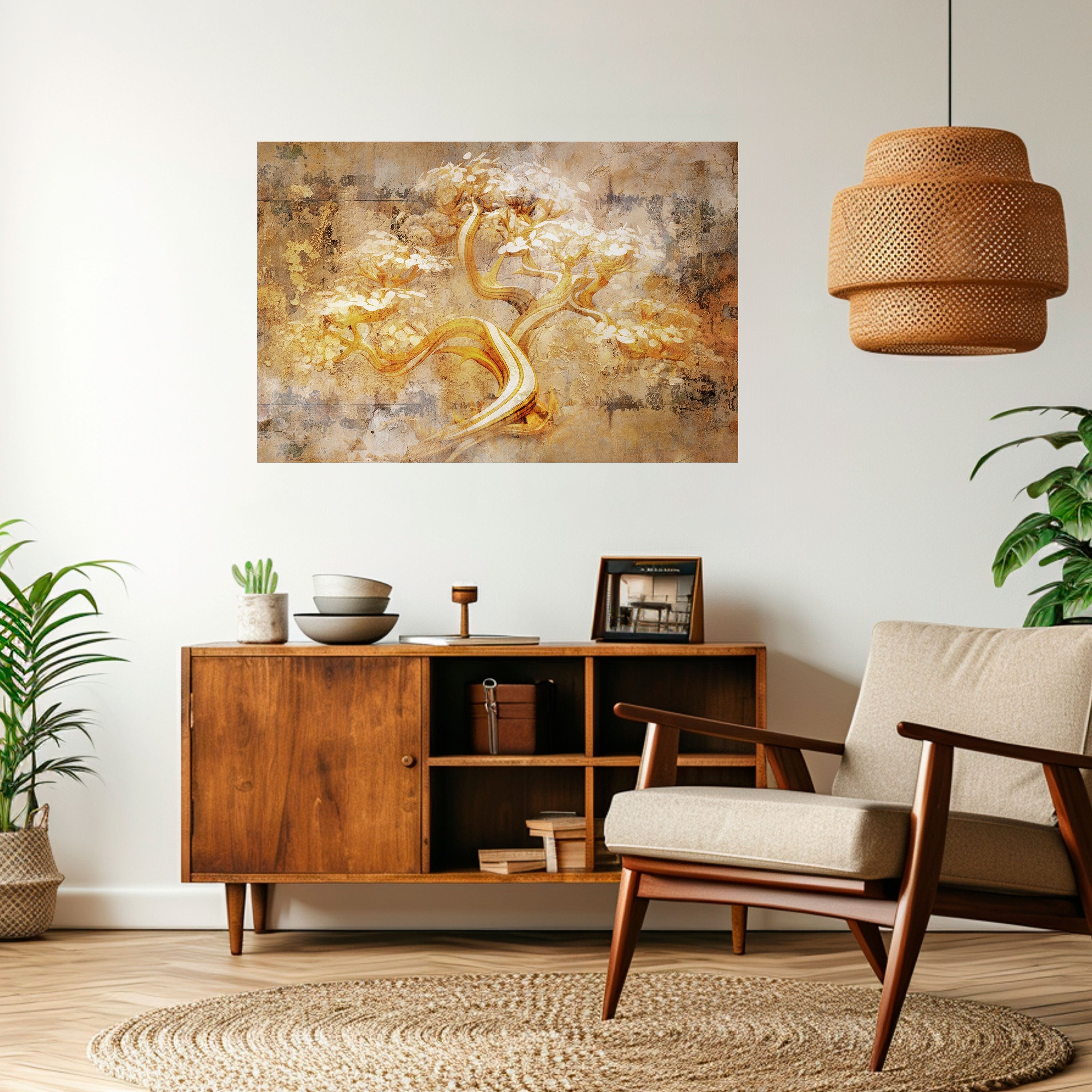 TREE OF WHISPERS Peel and Stick Horizontal Poster