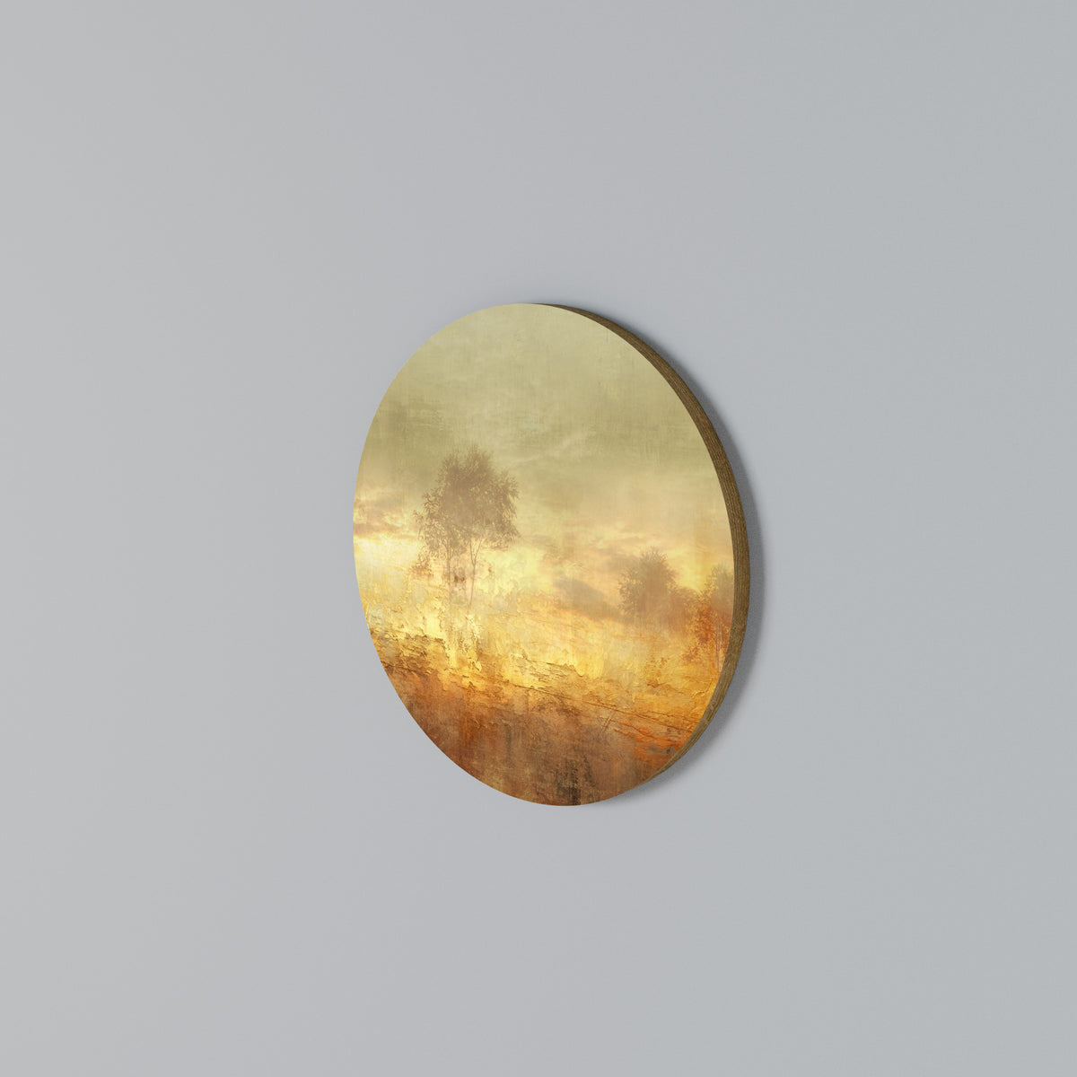 AMBER DREAMSCAPE Arte de Parede Redonda