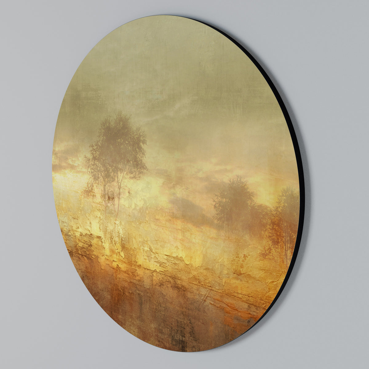 AMBER DREAMSCAPE Arte de Parede Redonda