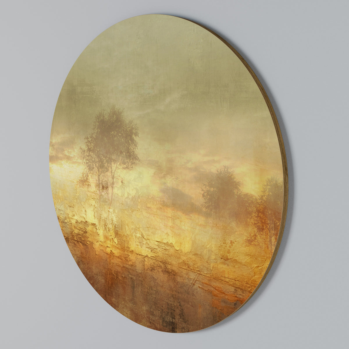 AMBER DREAMSCAPE Arte de Parede Redonda