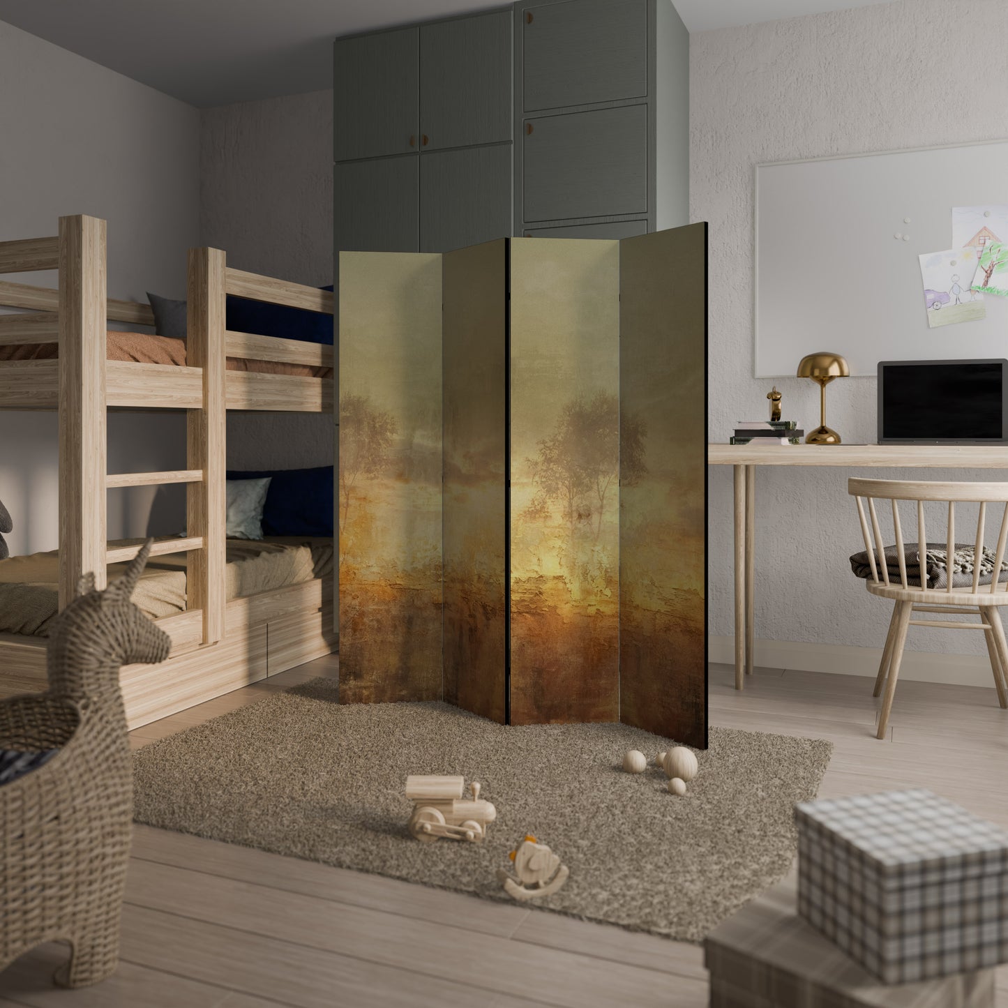 AMBER DREAMSCAPE 4-Panel Room Divider