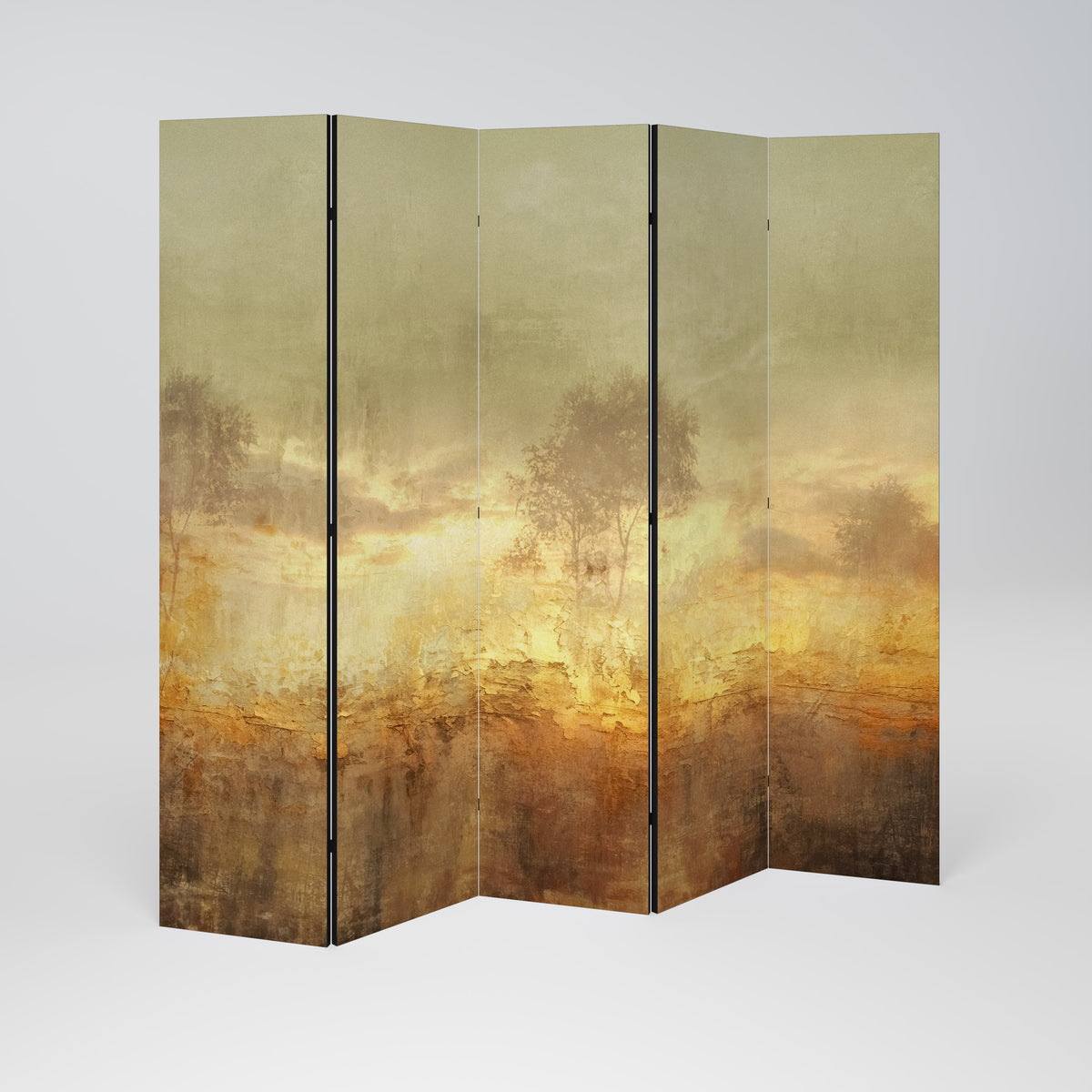 AMBER DREAMSCAPE Biombo de 5 Painéis