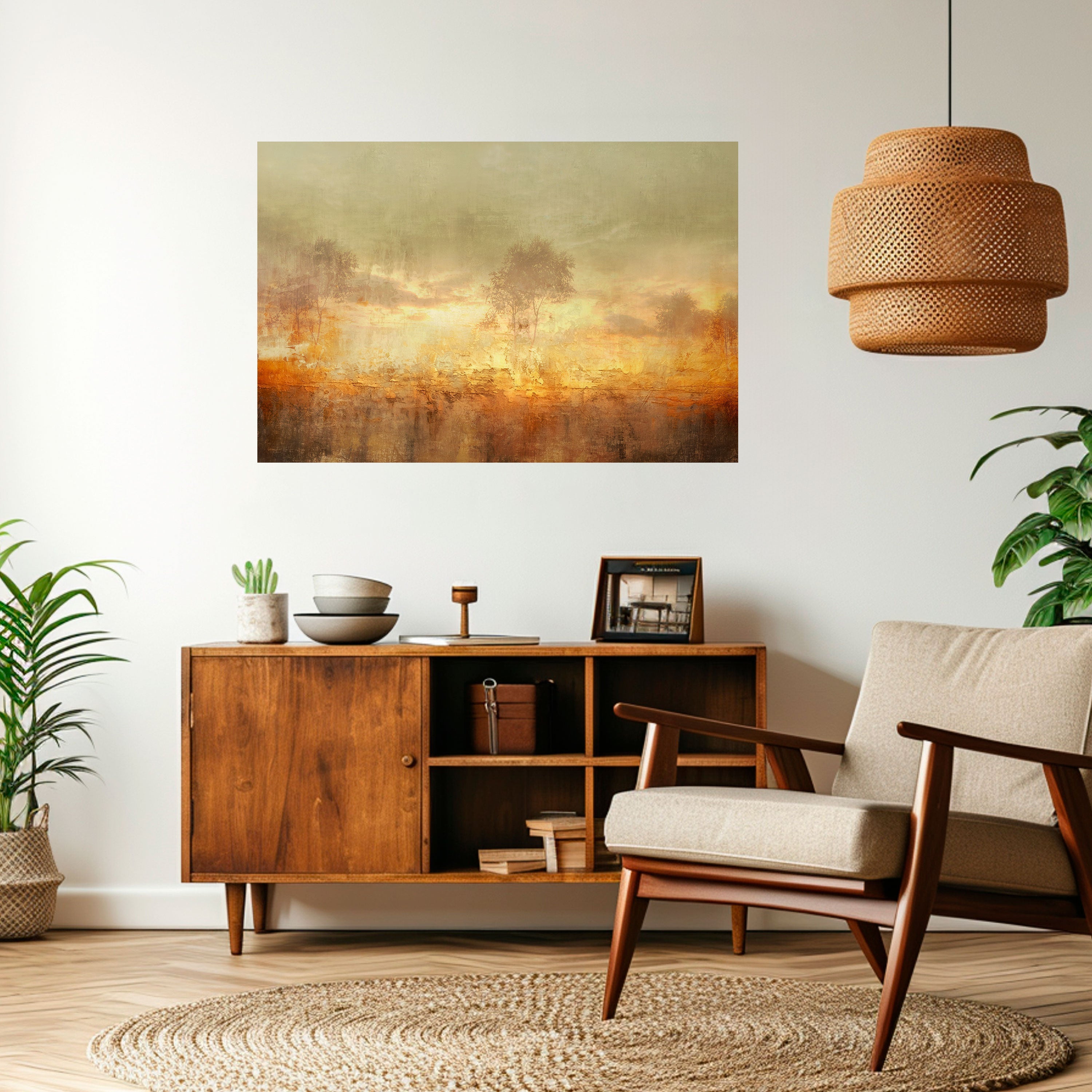 AMBER DREAMSCAPE Poster Horizontal Autocolante