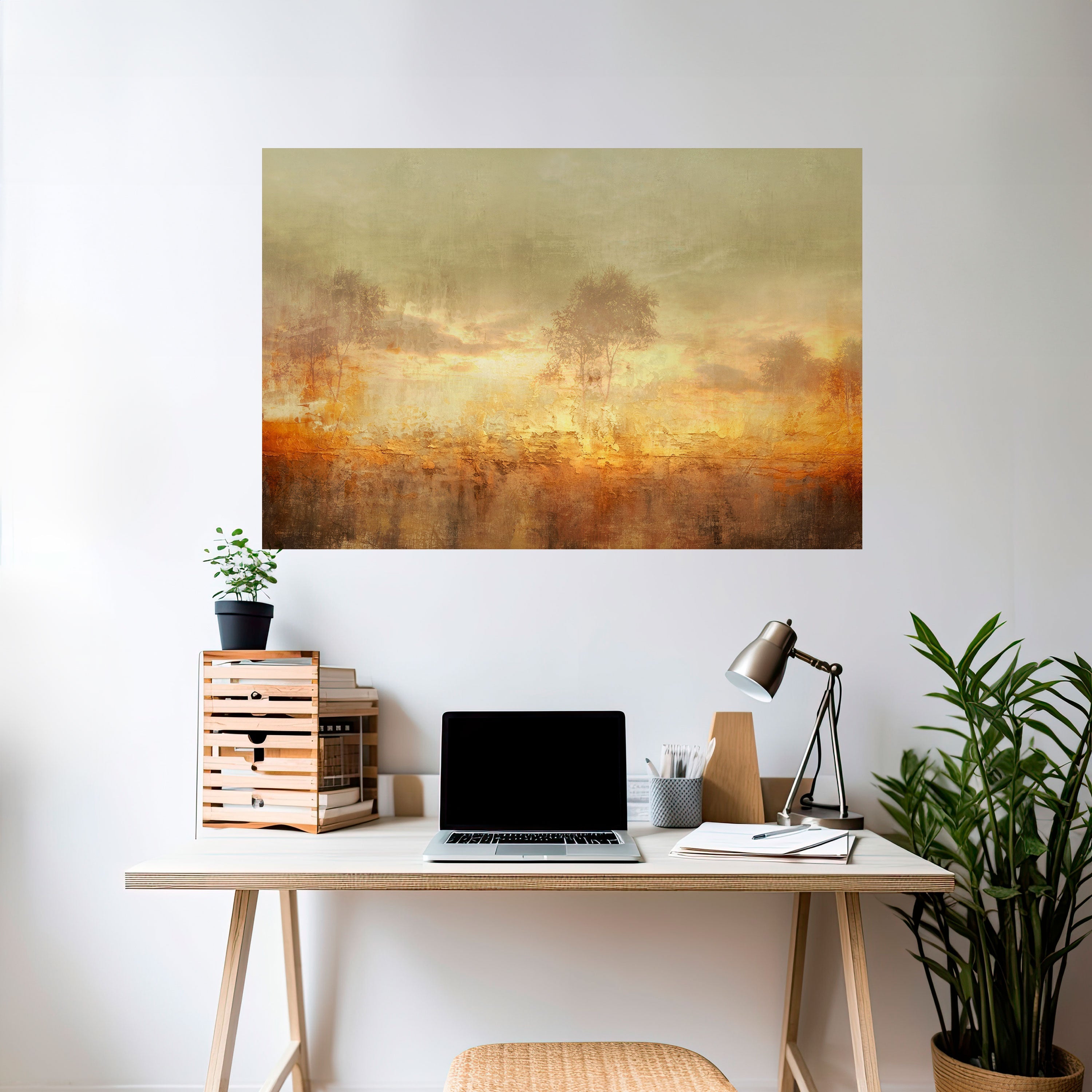 AMBER DREAMSCAPE Poster Horizontal Autocolante