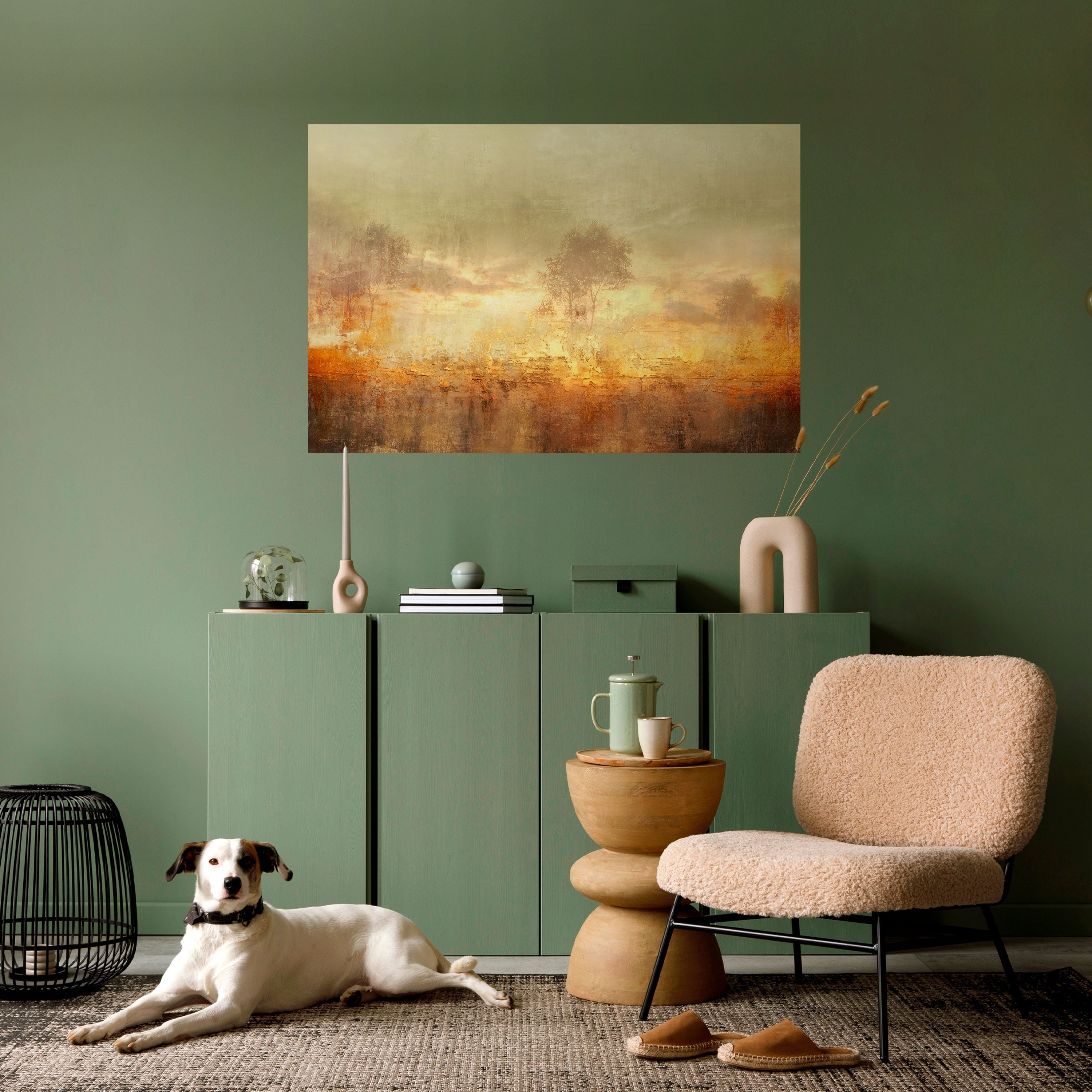 AMBER DREAMSCAPE Poster Horizontal Autocolante