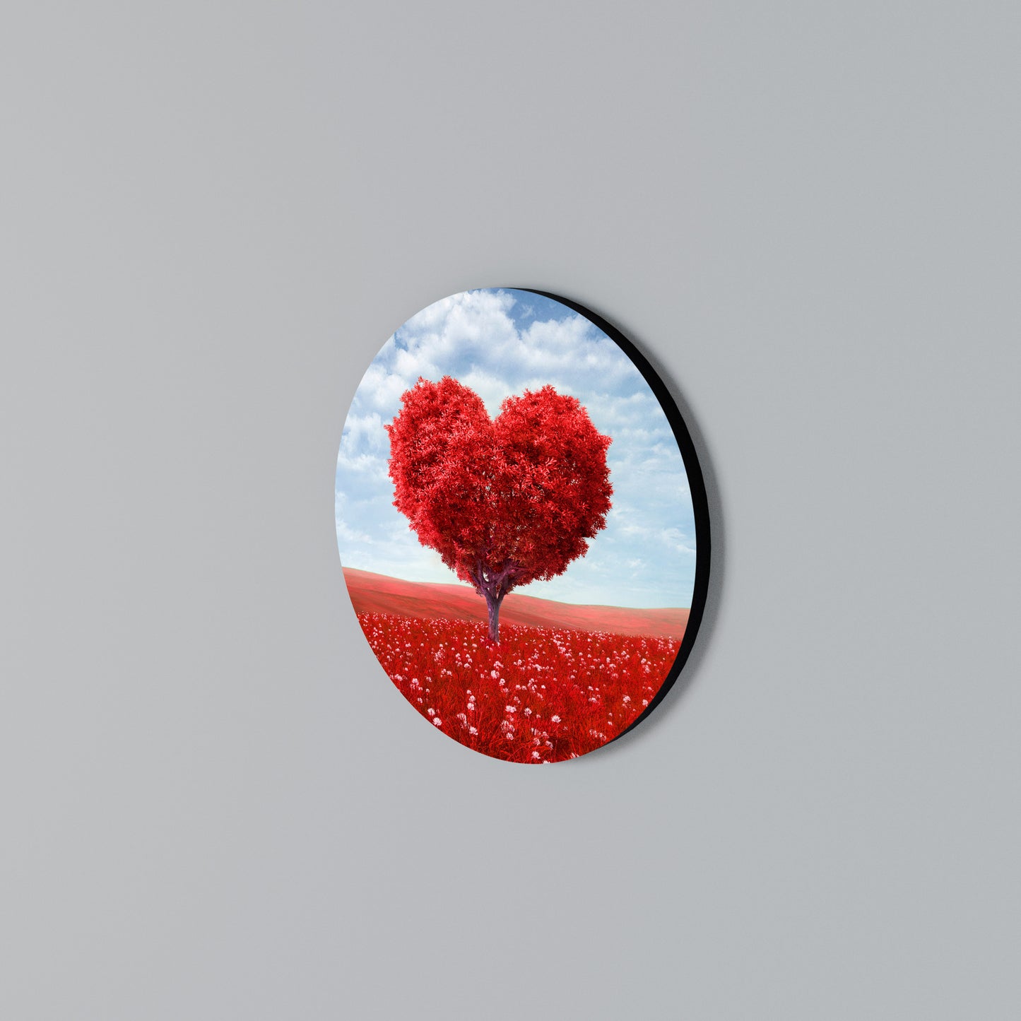 LOVE’S EMBRACE Arte de Parede Redonda