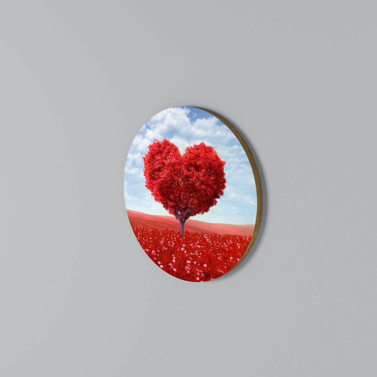 LOVE’S EMBRACE Arte de Parede Redonda