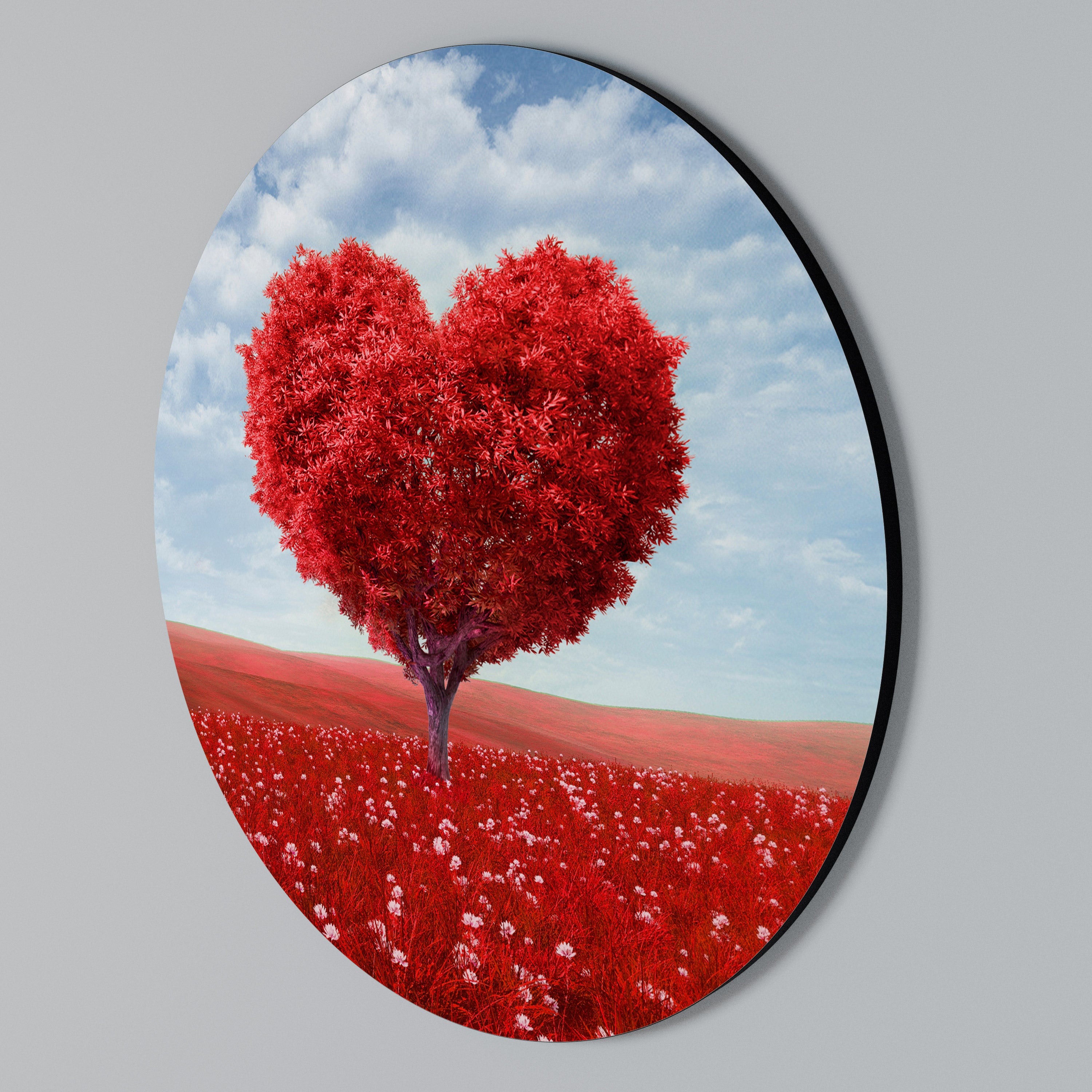 LOVE’S EMBRACE Arte de Parede Redonda