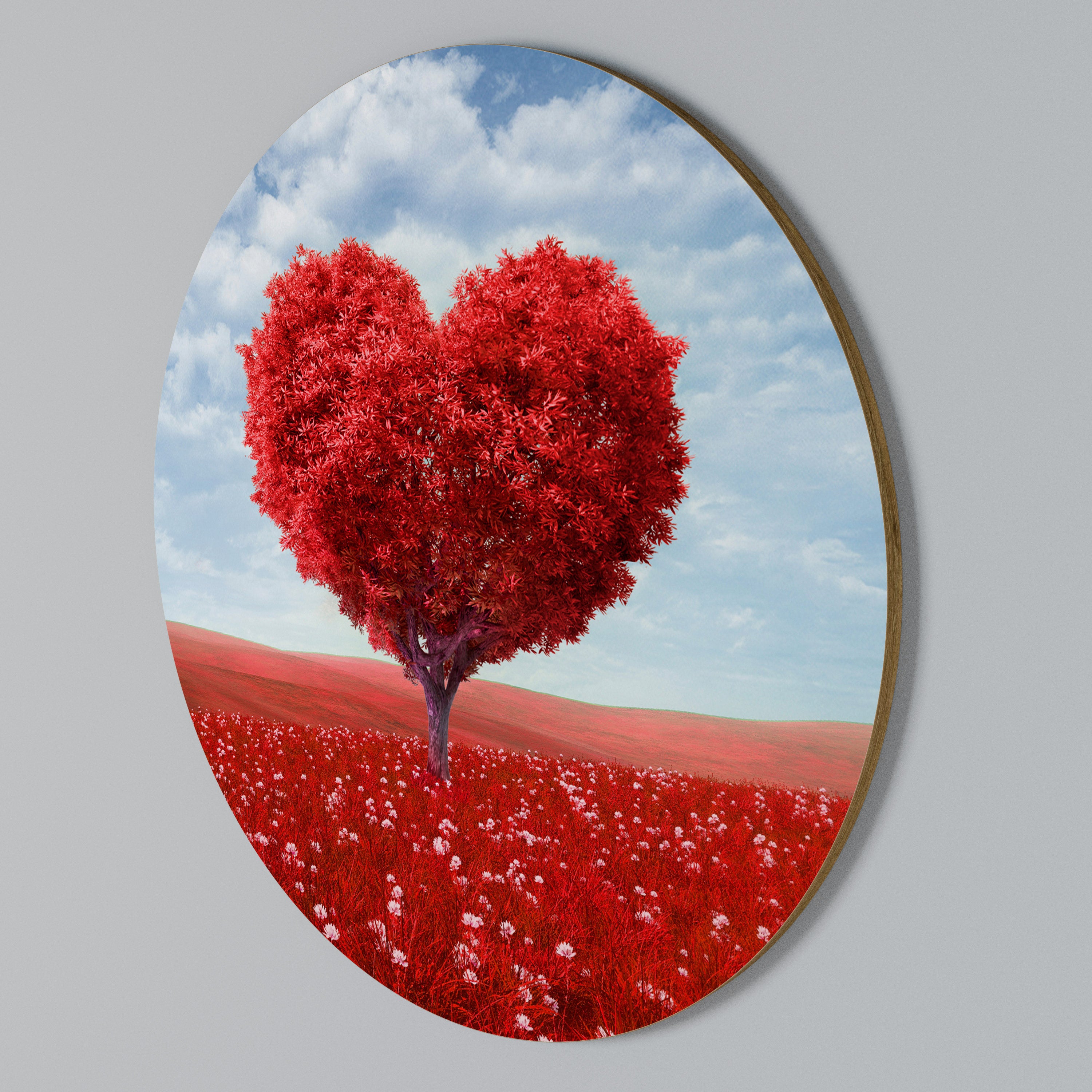 LOVE’S EMBRACE Arte de Parede Redonda