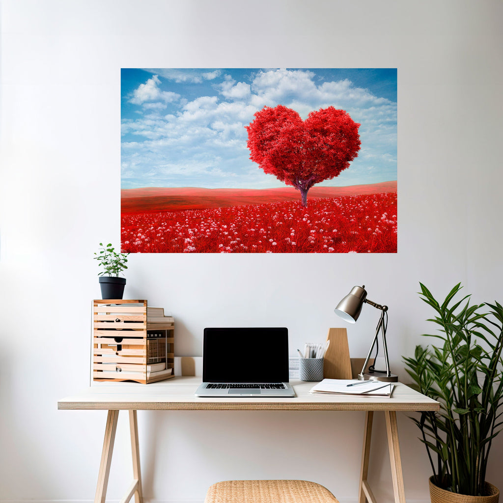 LOVE’S EMBRACE Poster Horizontal Autocolante