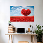 LOVE’S EMBRACE Poster Horizontal Autocolante