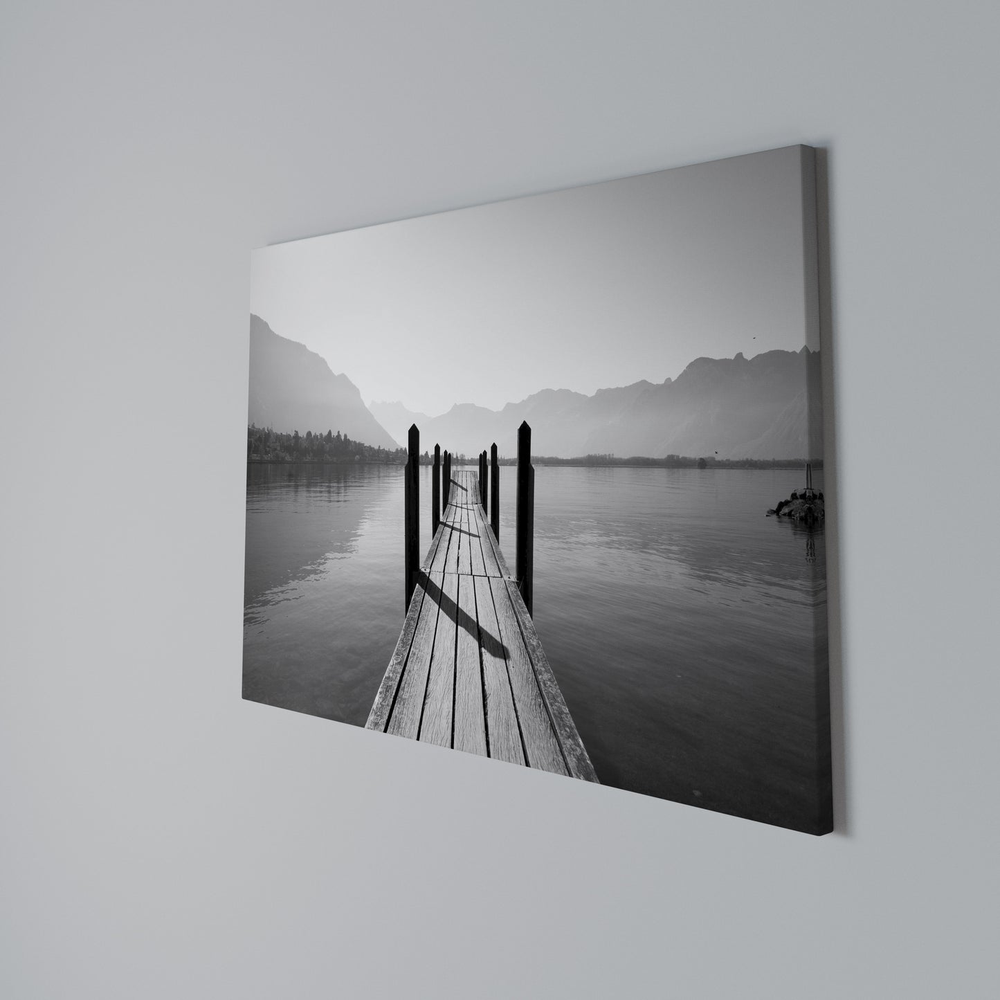 WALK INTO THE DEEP Horizontal Canvas Print