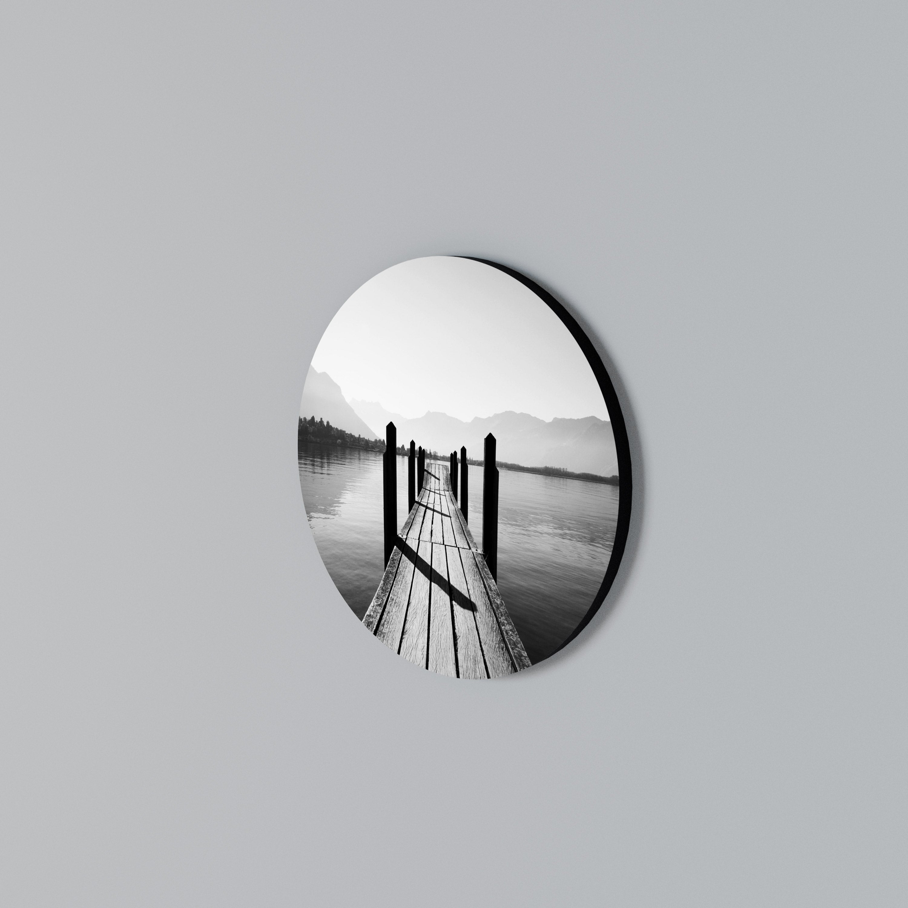 WALK INTO THE DEEP Arte de Parede Redonda